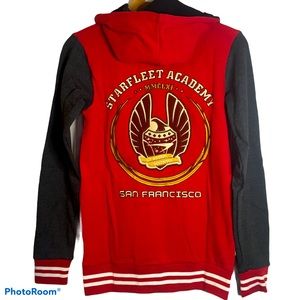 Star Trek Starfleet Varsity Zip Up Hoodie